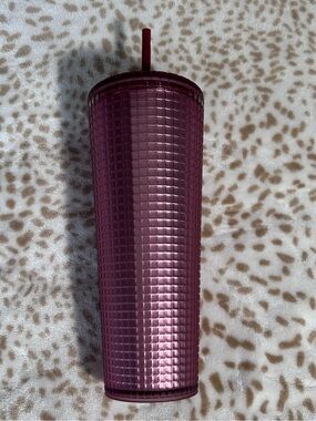 Starbucks Maroon Berry Soft Touch Venti Cold Cup Tumbler